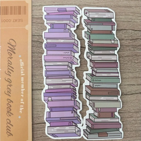 Bookish bundle Sticker Set with Pen Bookmarks - Picture 7 of 11